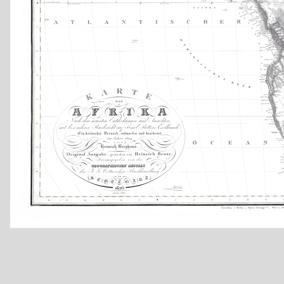 Afrika Landkarte | 1826