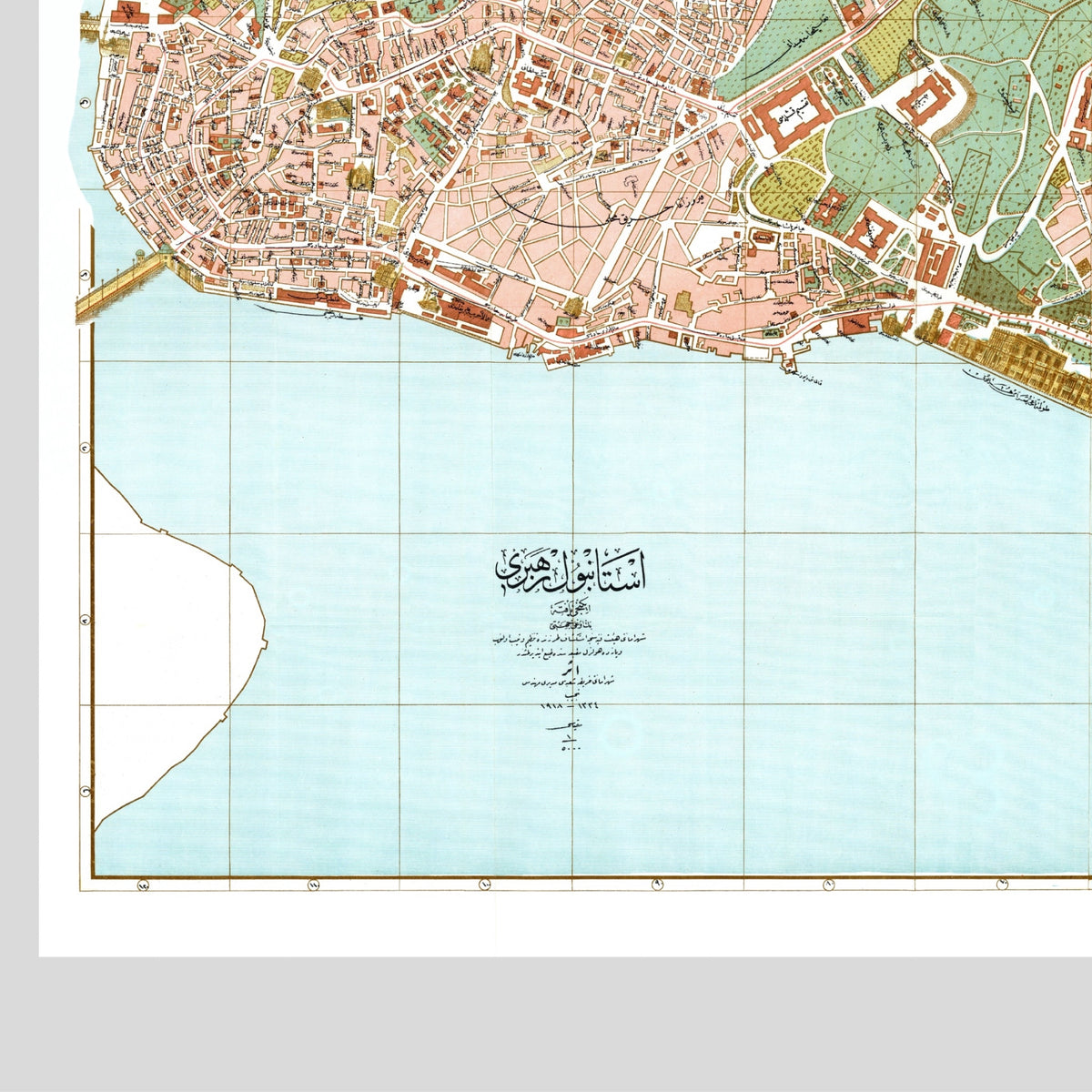 Istanbul Beyoğlu 1918 | Historischer Stadtplan