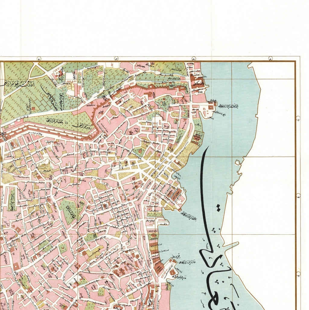 Istanbul Eminönü-Fatih 1918 | Historischer Stadtplan