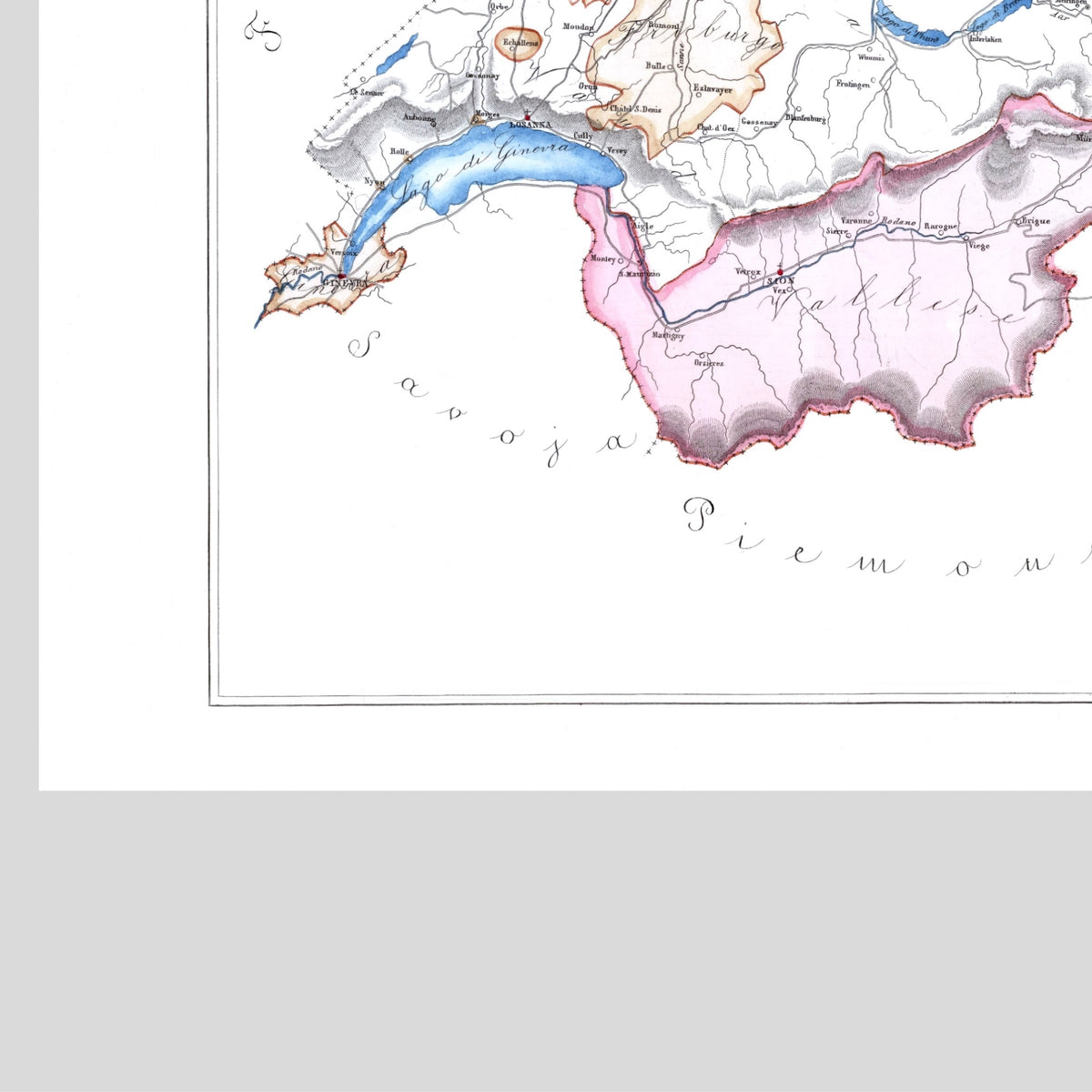 Kirchenatlas | Schweiz | Vintage Map