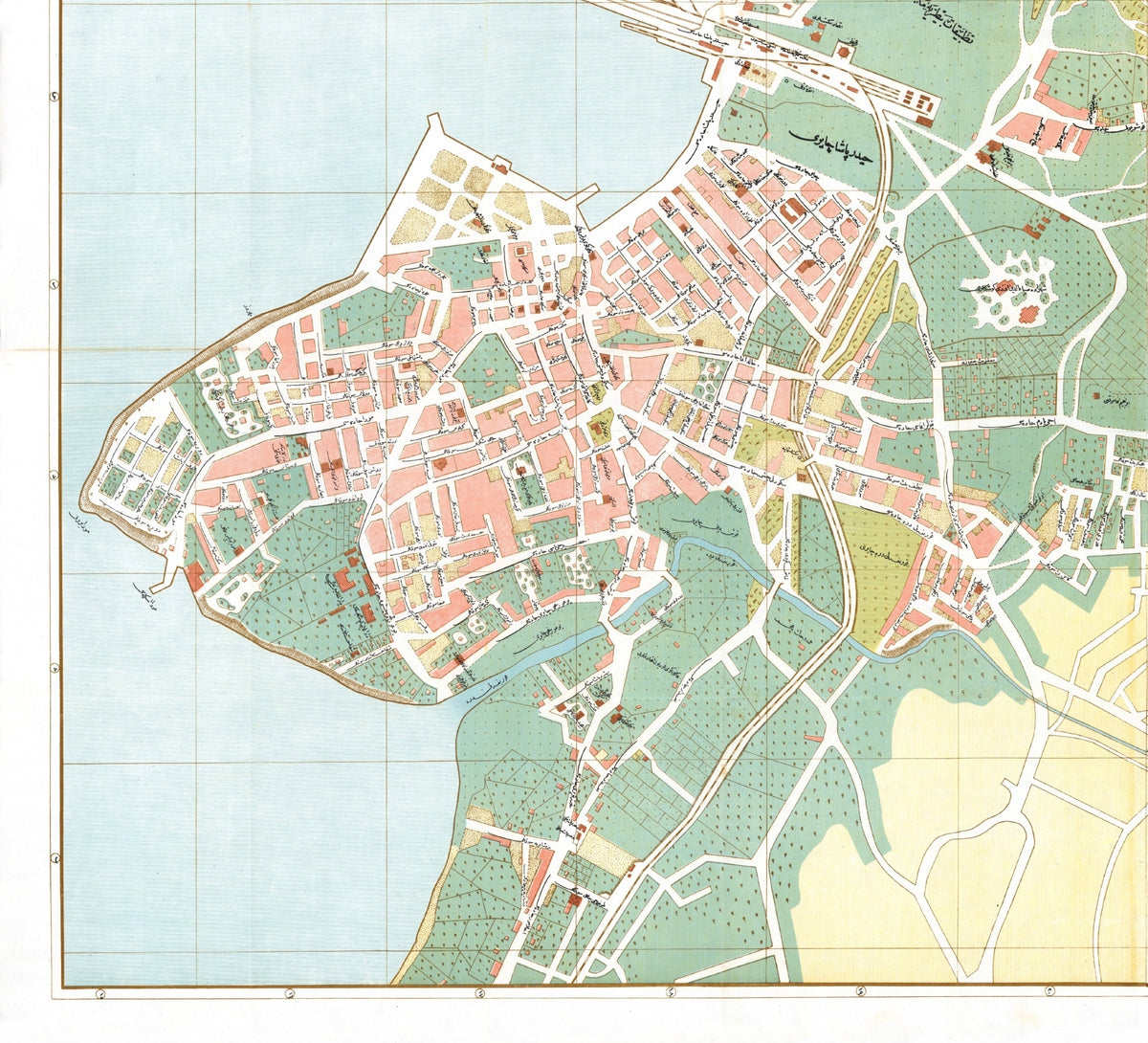 Istanbul Kadıköy & Üsküdar 1918 | Historischer Stadtplan
