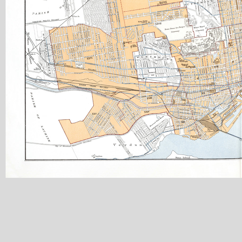 Toronto | Kanada | 1915  | Vintage Map