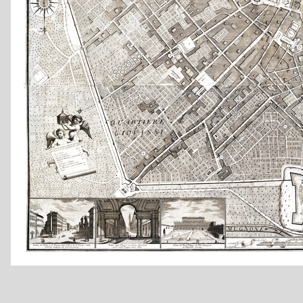 Florenz | Italien | Stadtplan | Vintage Map