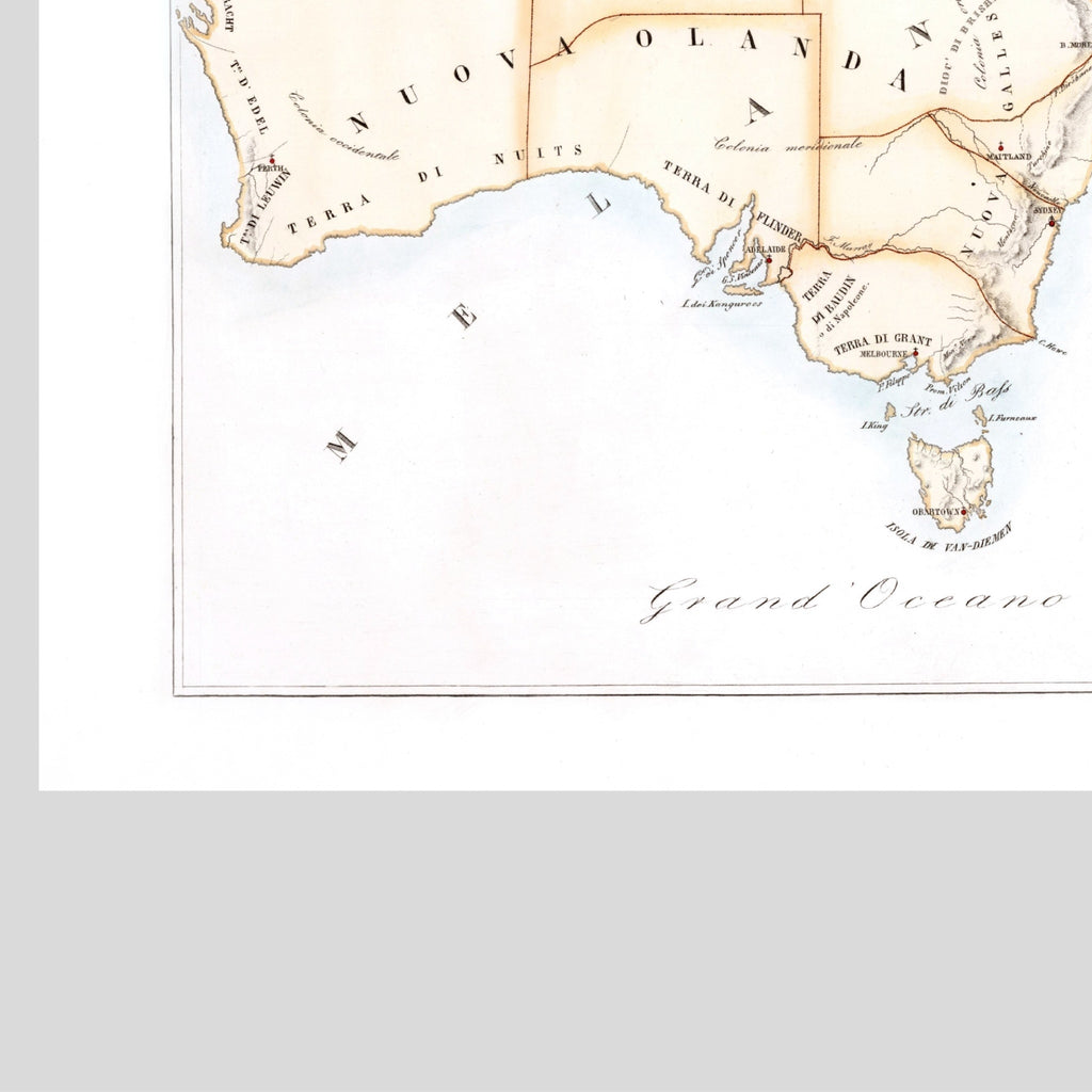 Kirchenatlas | Australien | Vintage Map