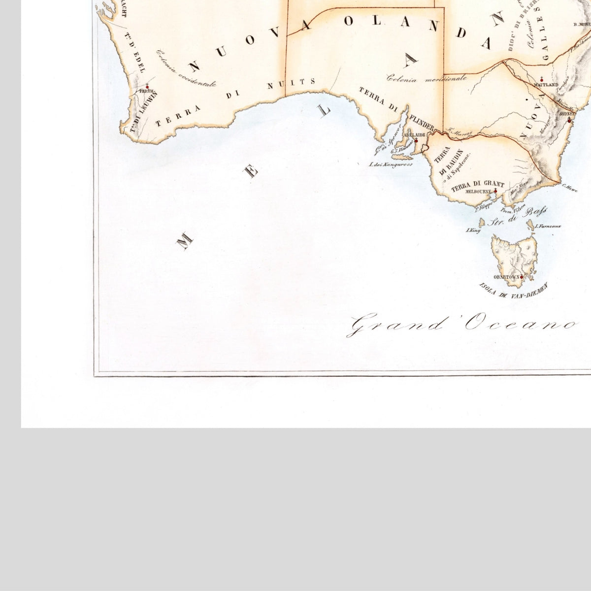 Kirchenatlas | Australien | Vintage Map