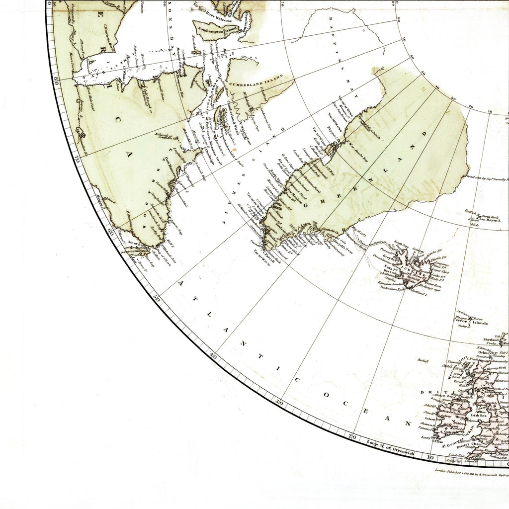 Arktis-Landkarte | 1818 | Vintage Map