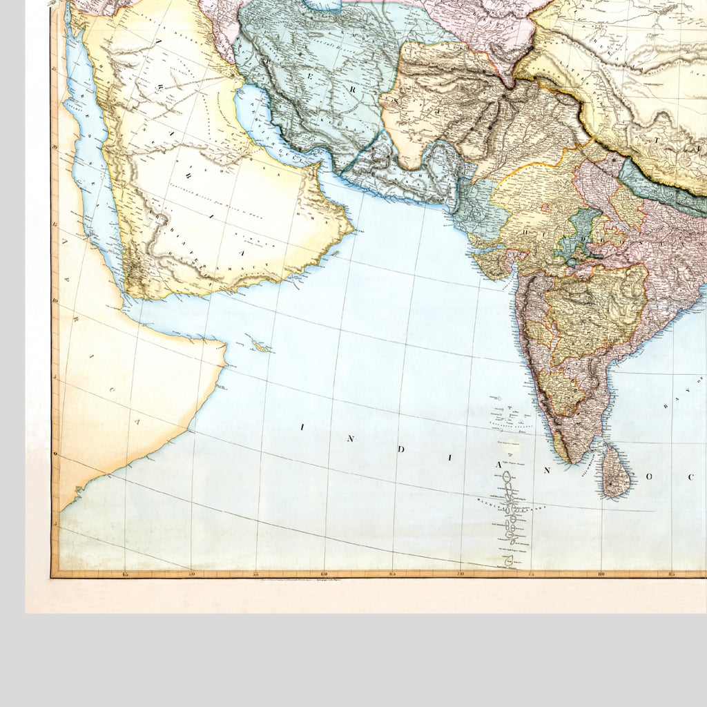 Asien  | 1827 | Vintage Map