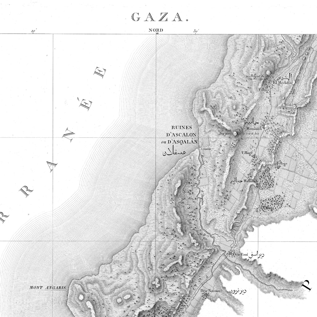 Palästina | Gaza | Osmanisches Reich | Vintage Print