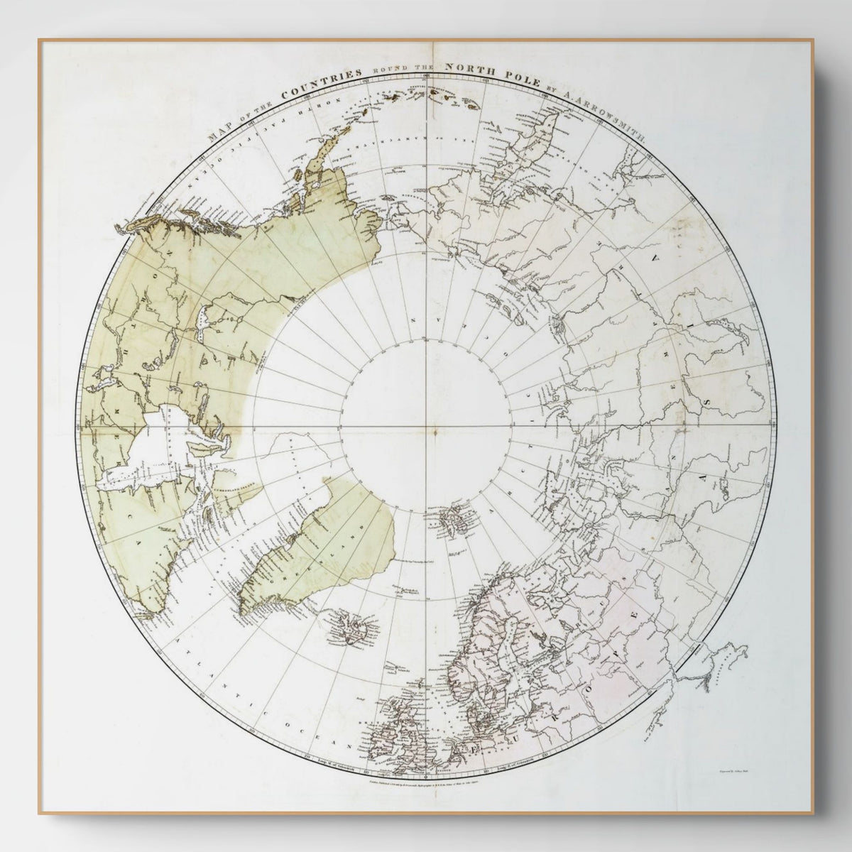 Arktis-Landkarte | 1818 | Vintage Map