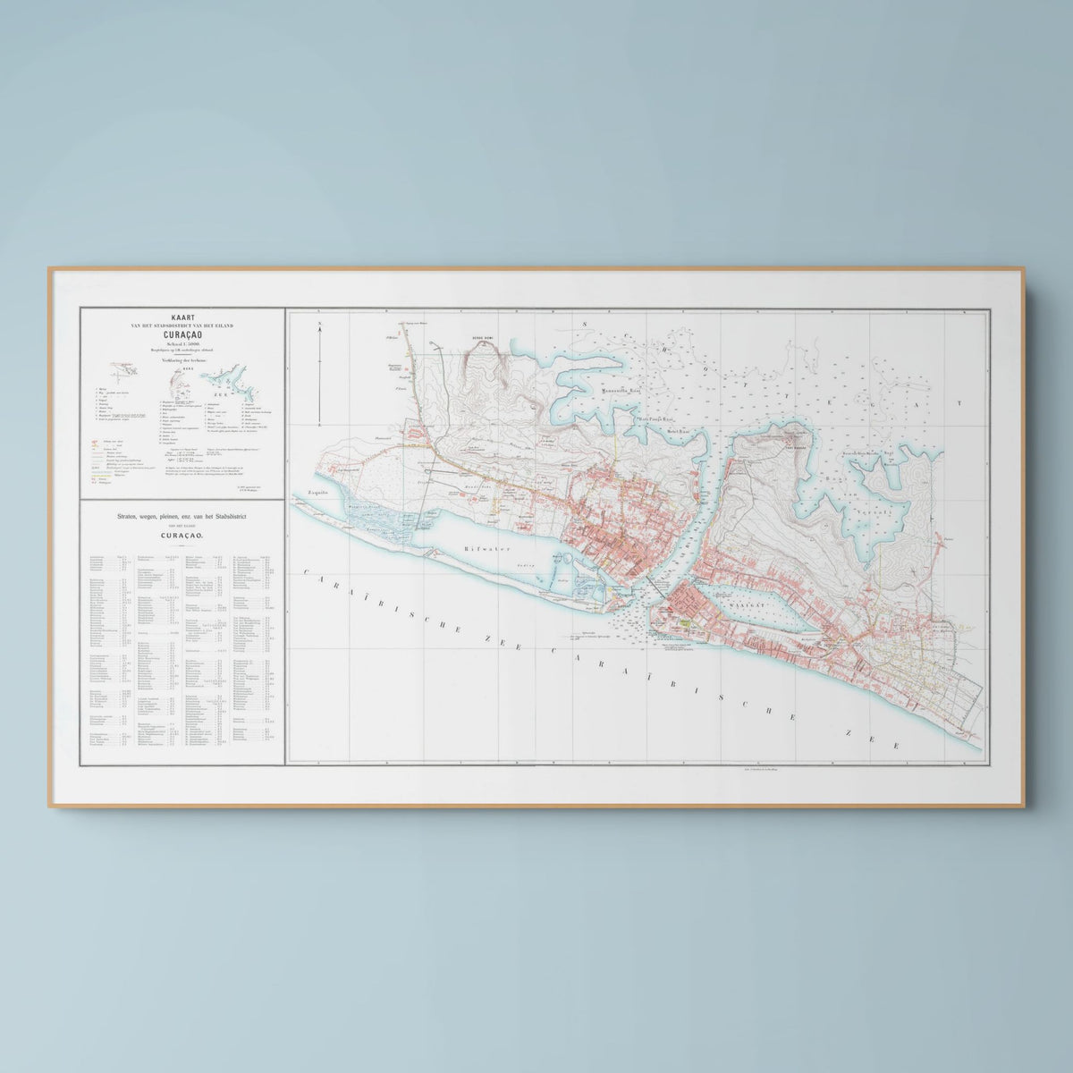 Curacao | Willemstad | Landkarte | 1912