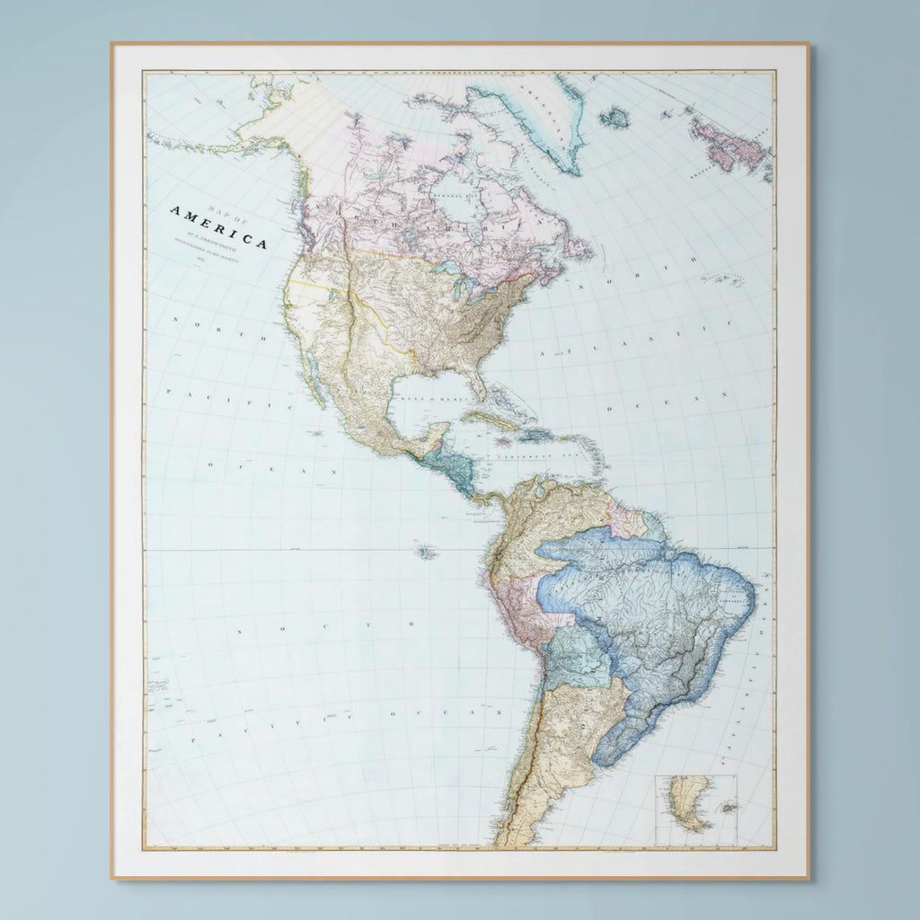 Amerika | Historische Karte | 1827