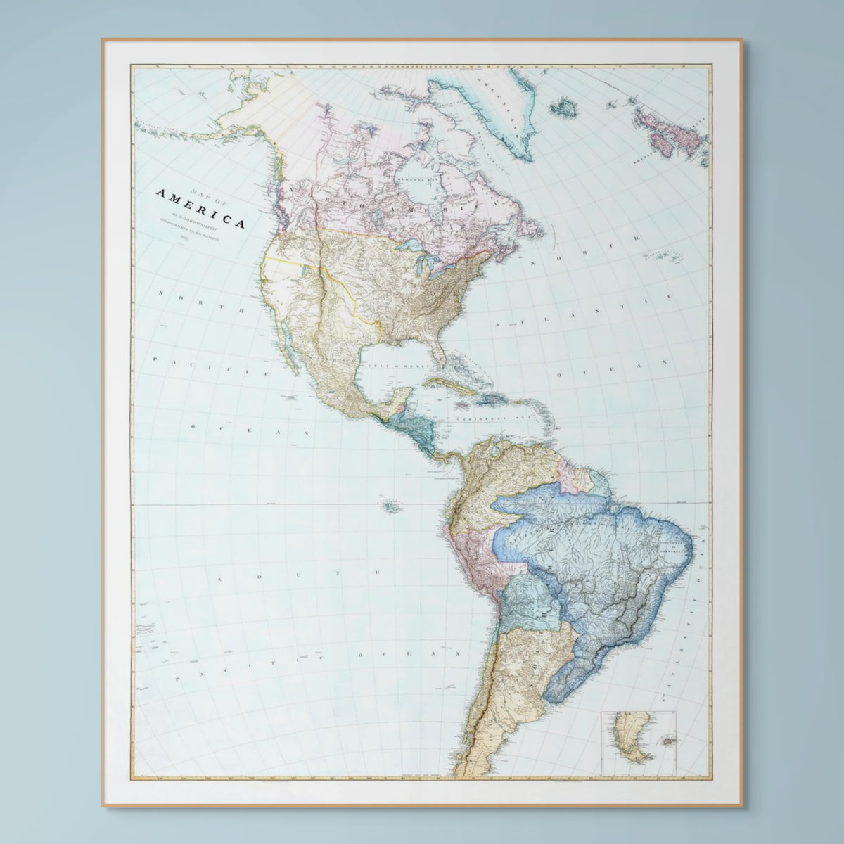 Amerika | Historische Karte | 1827