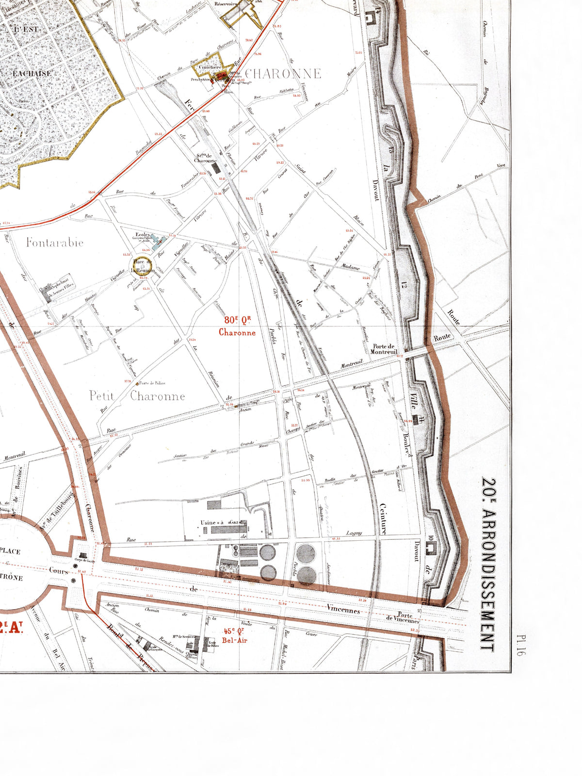 Haussmann | Paris | 16. Arrondissement | Vintage Map