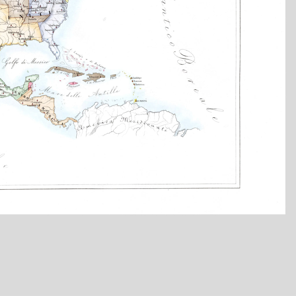 Kirchenatlas | Nord-Amerika | Vintage Map