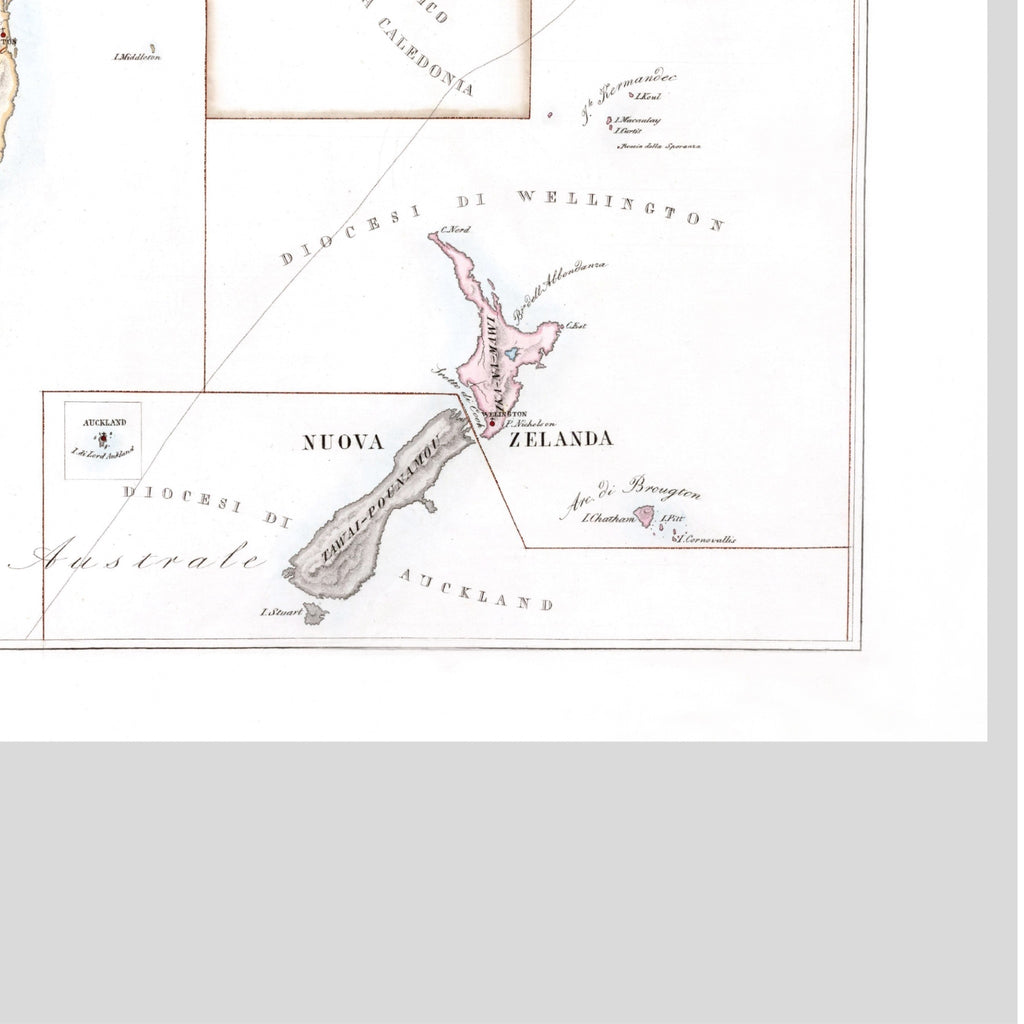 Kirchenatlas | Australien | Vintage Map