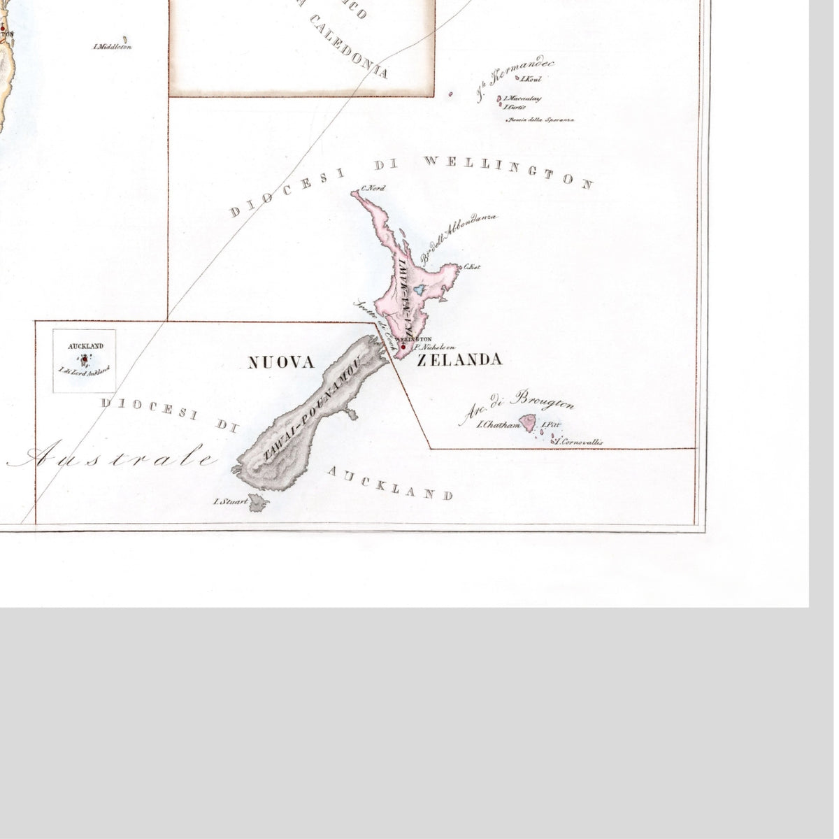 Kirchenatlas | Australien | Vintage Map