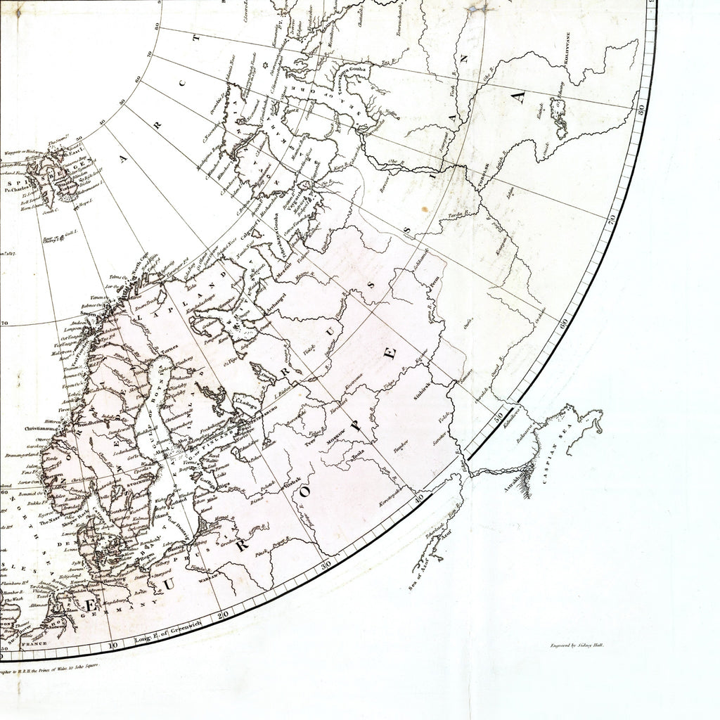 Arktis-Landkarte | 1818 | Vintage Map
