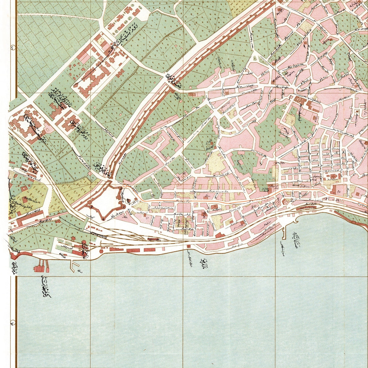 Istanbul Eminönü-Fatih 1918 | Historischer Stadtplan