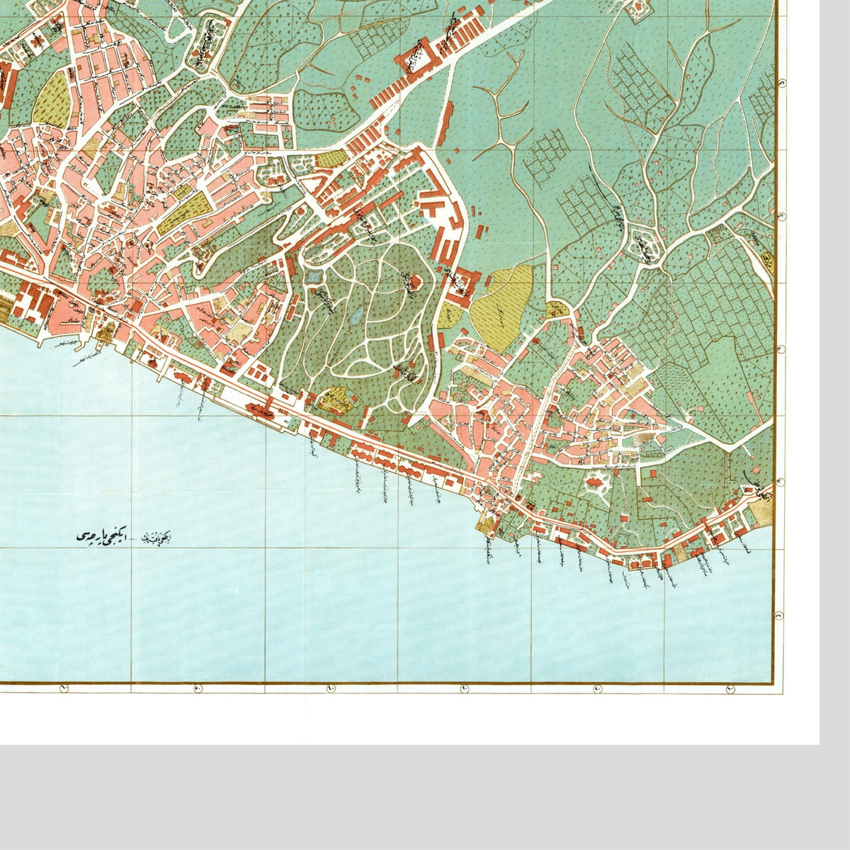 Istanbul Beyoğlu 1918 | Historischer Stadtplan