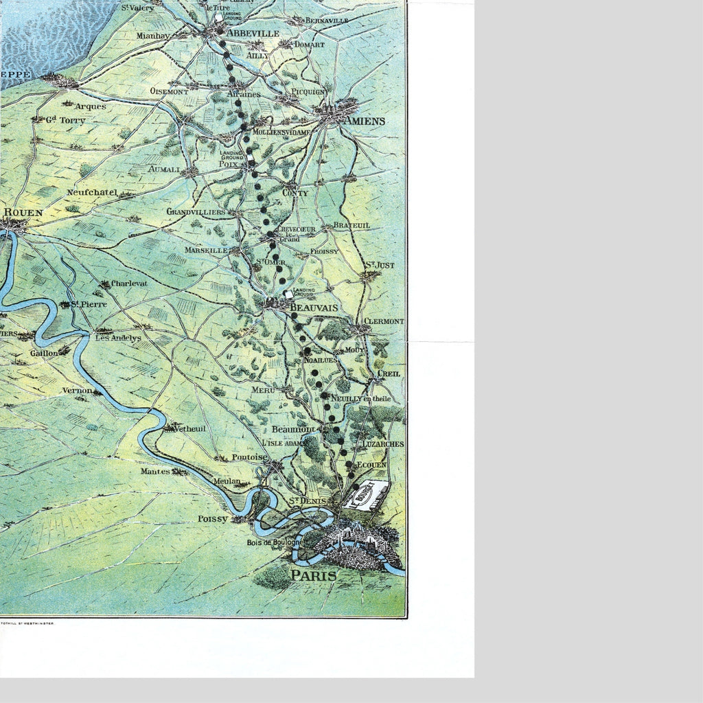 Mapa de ruta | Londres-París | 1928