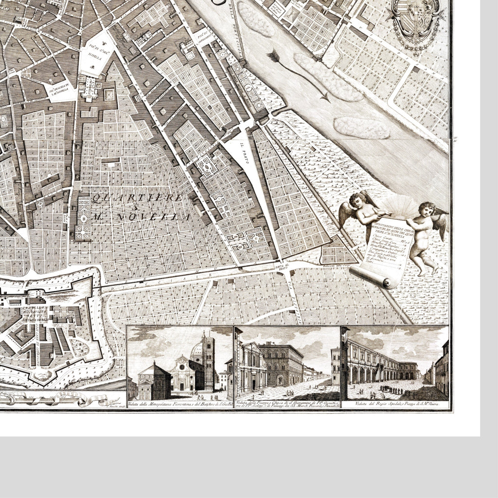 Florenz | Italien | Stadtplan | Vintage Map
