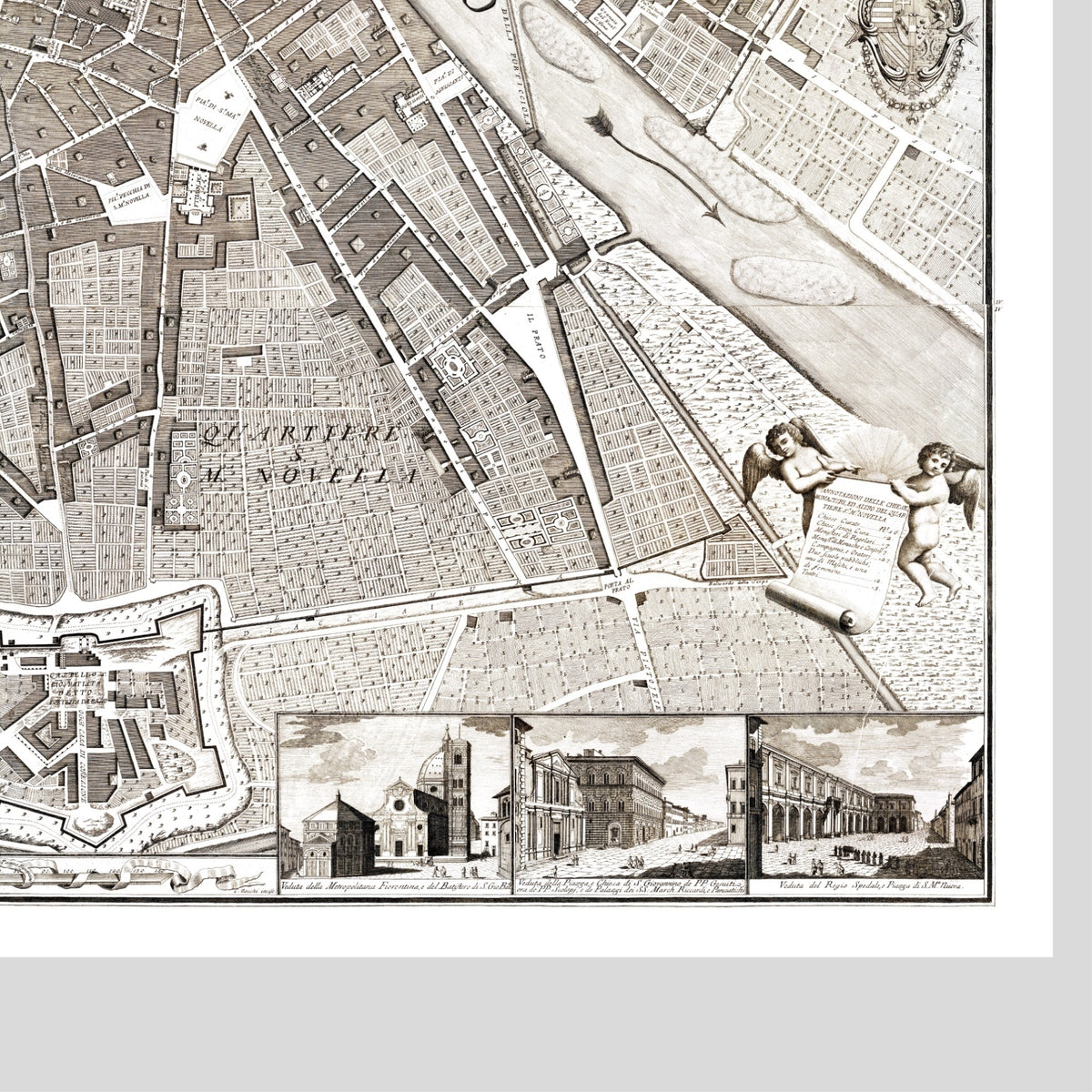 Florenz | Italien | Stadtplan | Vintage Map