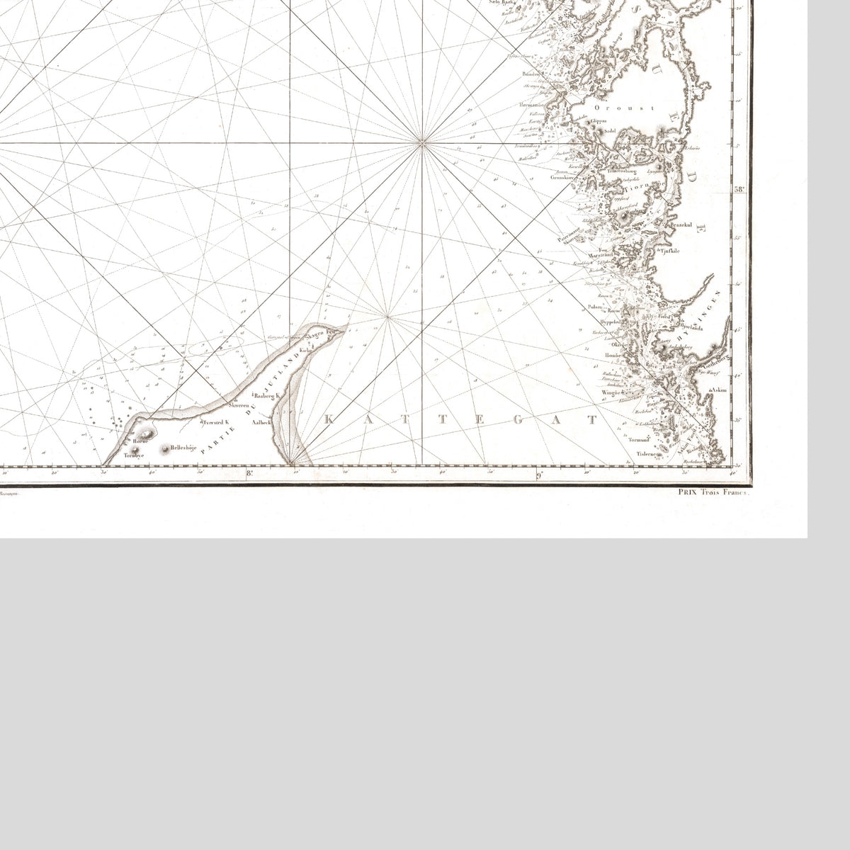 Skagerark | Seekarte | Karte von 1812