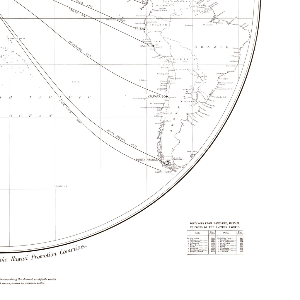 Crossroads of the Pacific | Historische Pazifikkarte | 1906