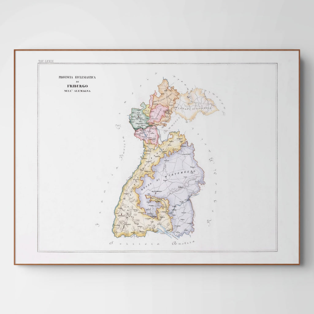 Kirchenatlas | Freiburg | Vintage Map