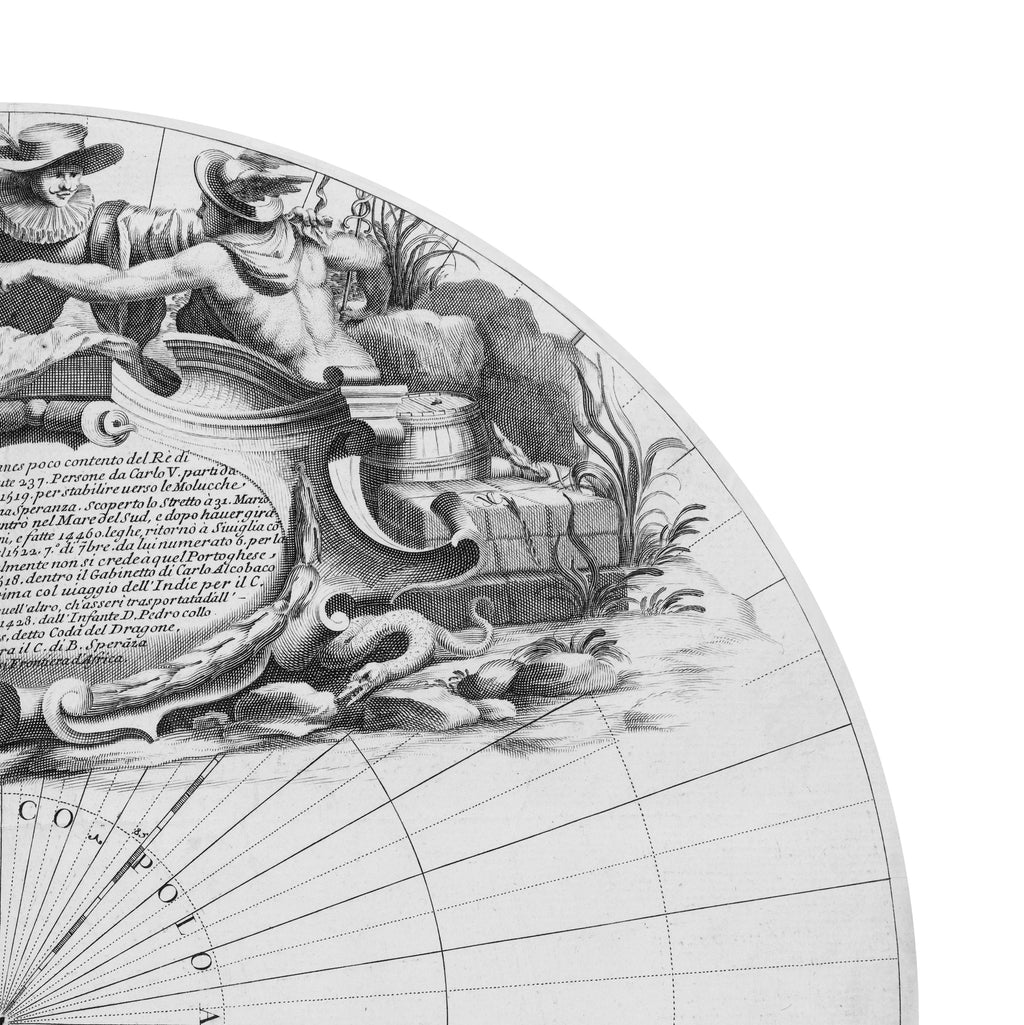Antarktis-Landkarte | 1688 | Südpol | Globus | Vintage Map