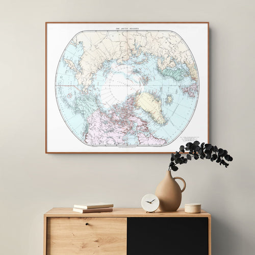 Arktis-Landkarte | 1904 | Vintage Map