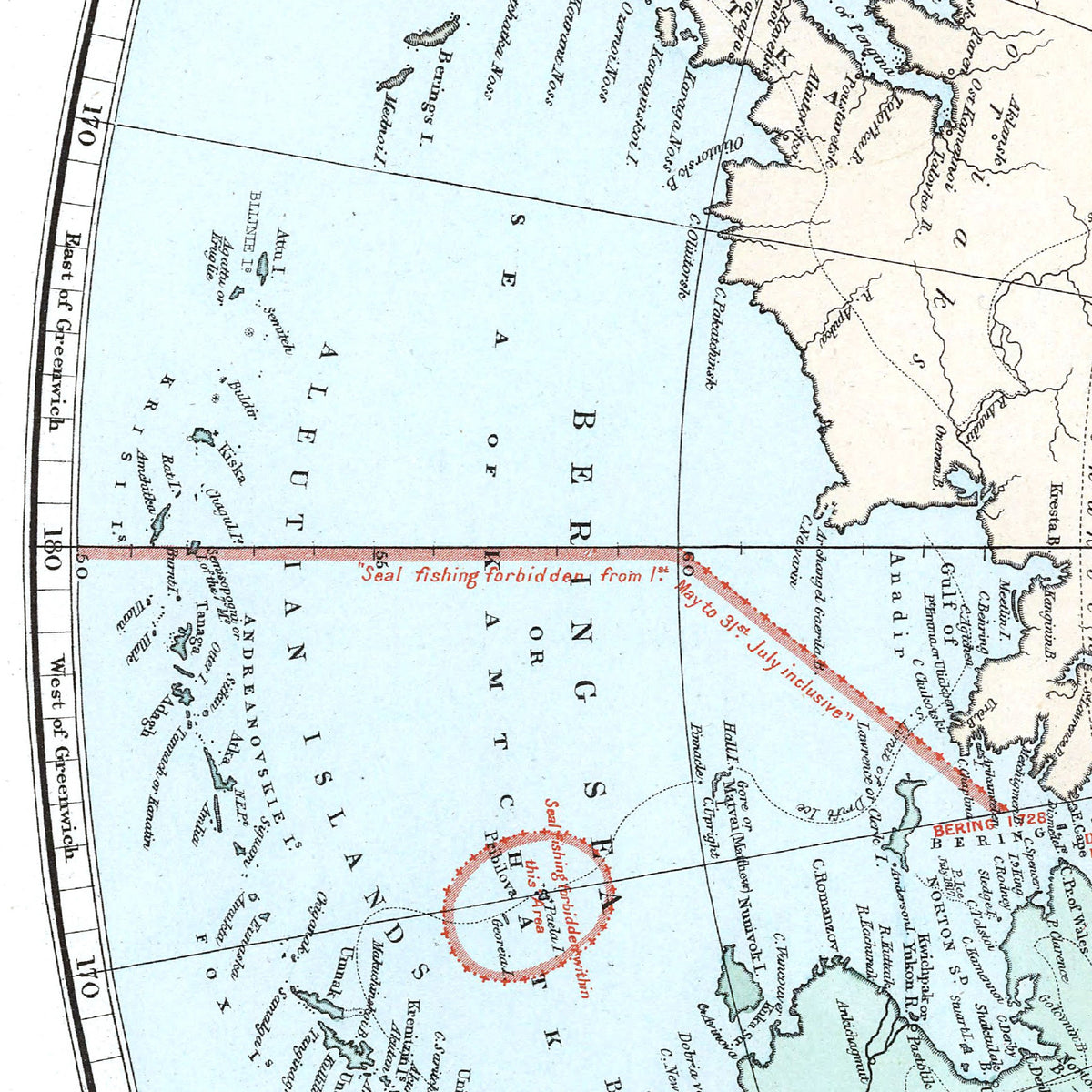 Arktis-Landkarte | 1904 | Vintage Map