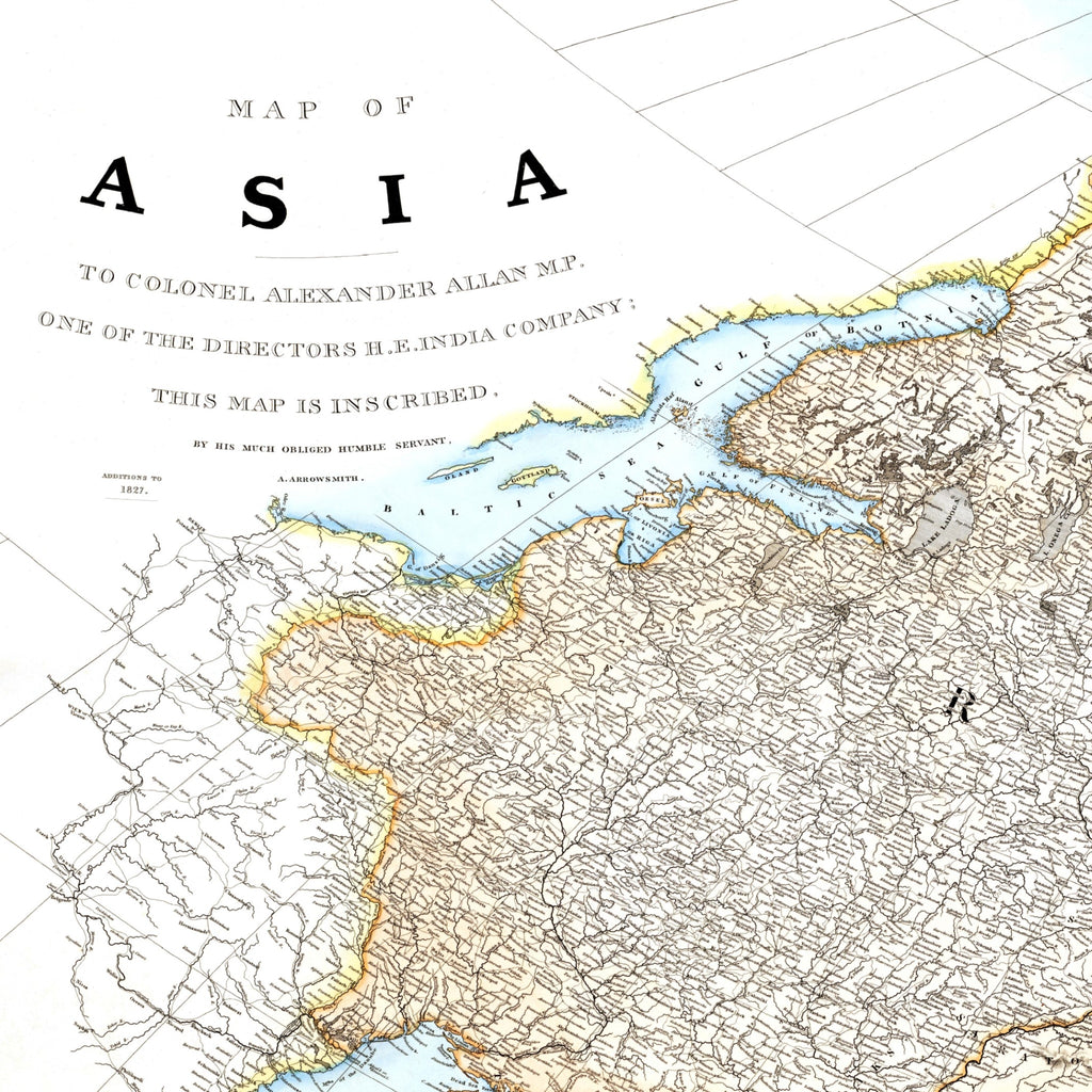 Asien  | 1827 | Vintage Map