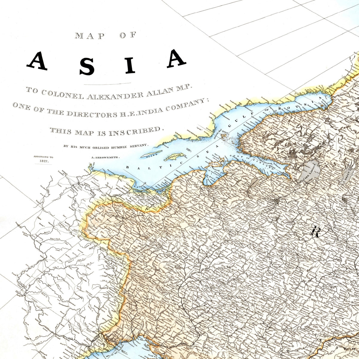 Asien  | 1827 | Vintage Map