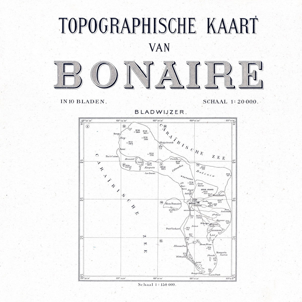 Bonaire | Landkarte | 1915