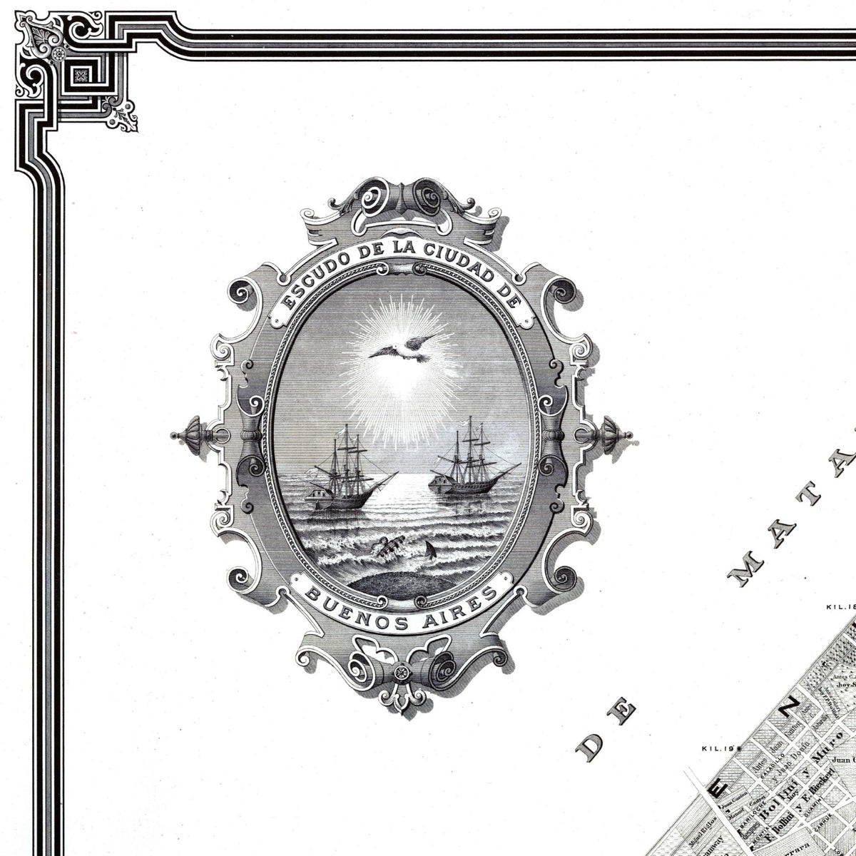 Buenos Aires | Argentinien | Stadtplan | Vintage Map
