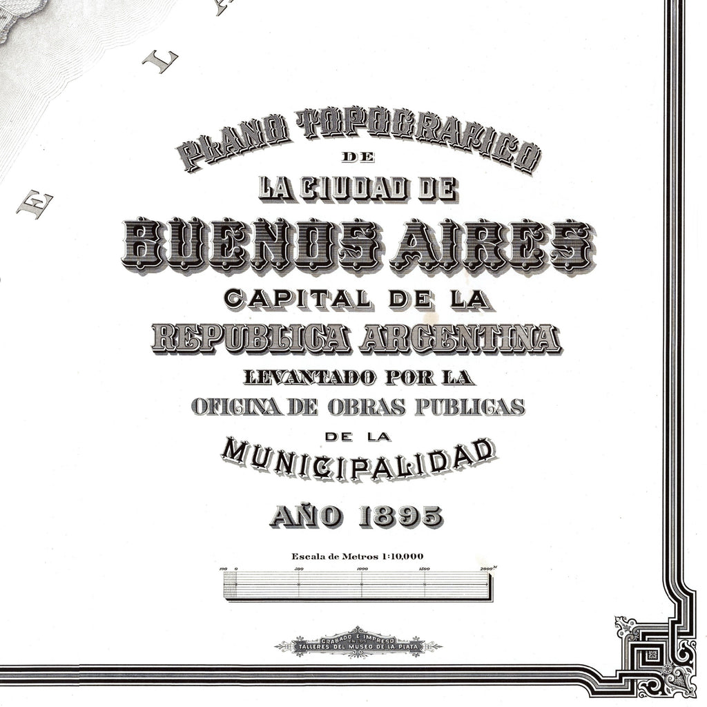 Buenos Aires | Argentinien | Stadtplan | Vintage Map