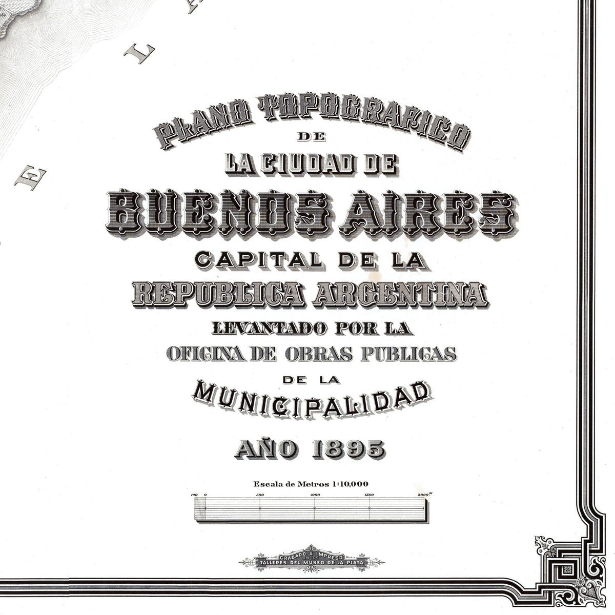 Buenos Aires | Argentinien | Stadtplan | Vintage Map