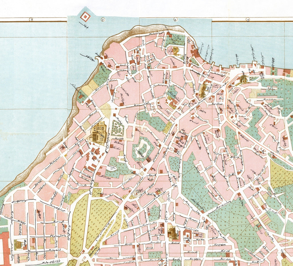 Istanbul Kadıköy & Üsküdar 1918 | Historischer Stadtplan