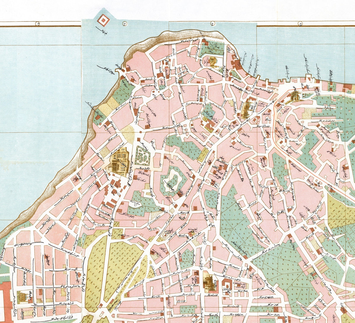 Istanbul Kadıköy & Üsküdar 1918 | Historischer Stadtplan
