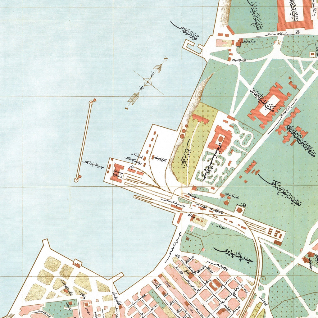 Istanbul Kadıköy & Üsküdar 1918 | Historischer Stadtplan
