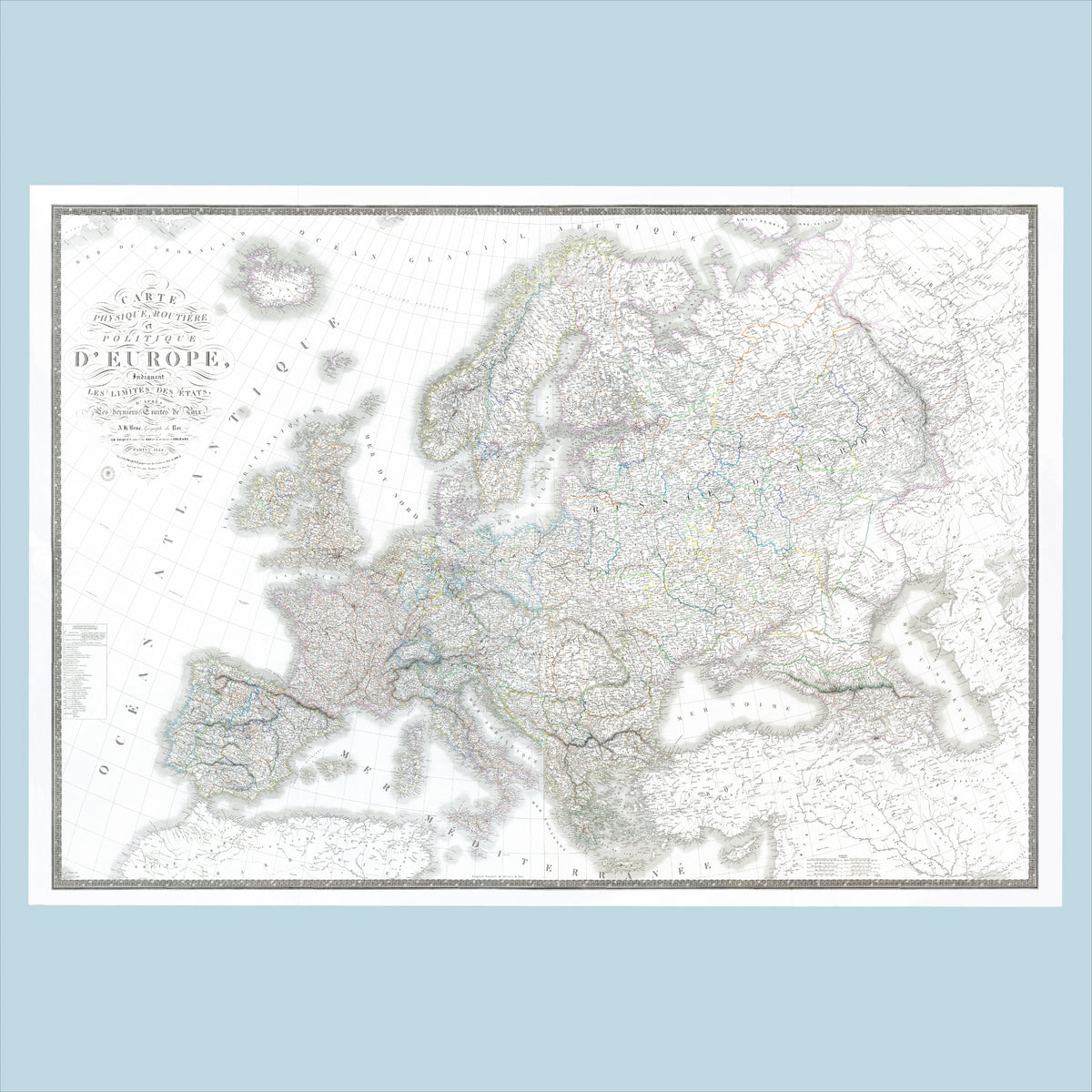 Europa Landkarte | Politische und Physische Landkarte Europas