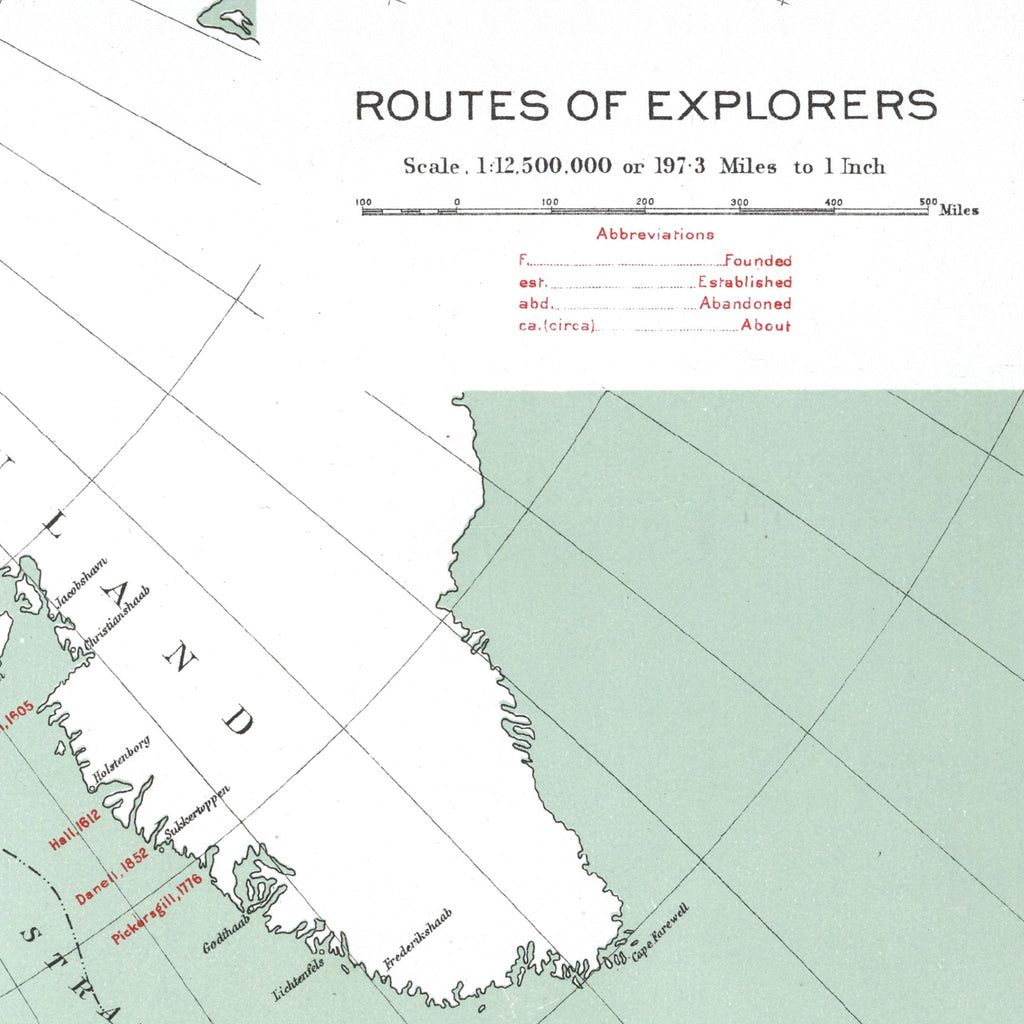 Kanada |  Entdecker | Kolonialgeschichte | Vintage Map