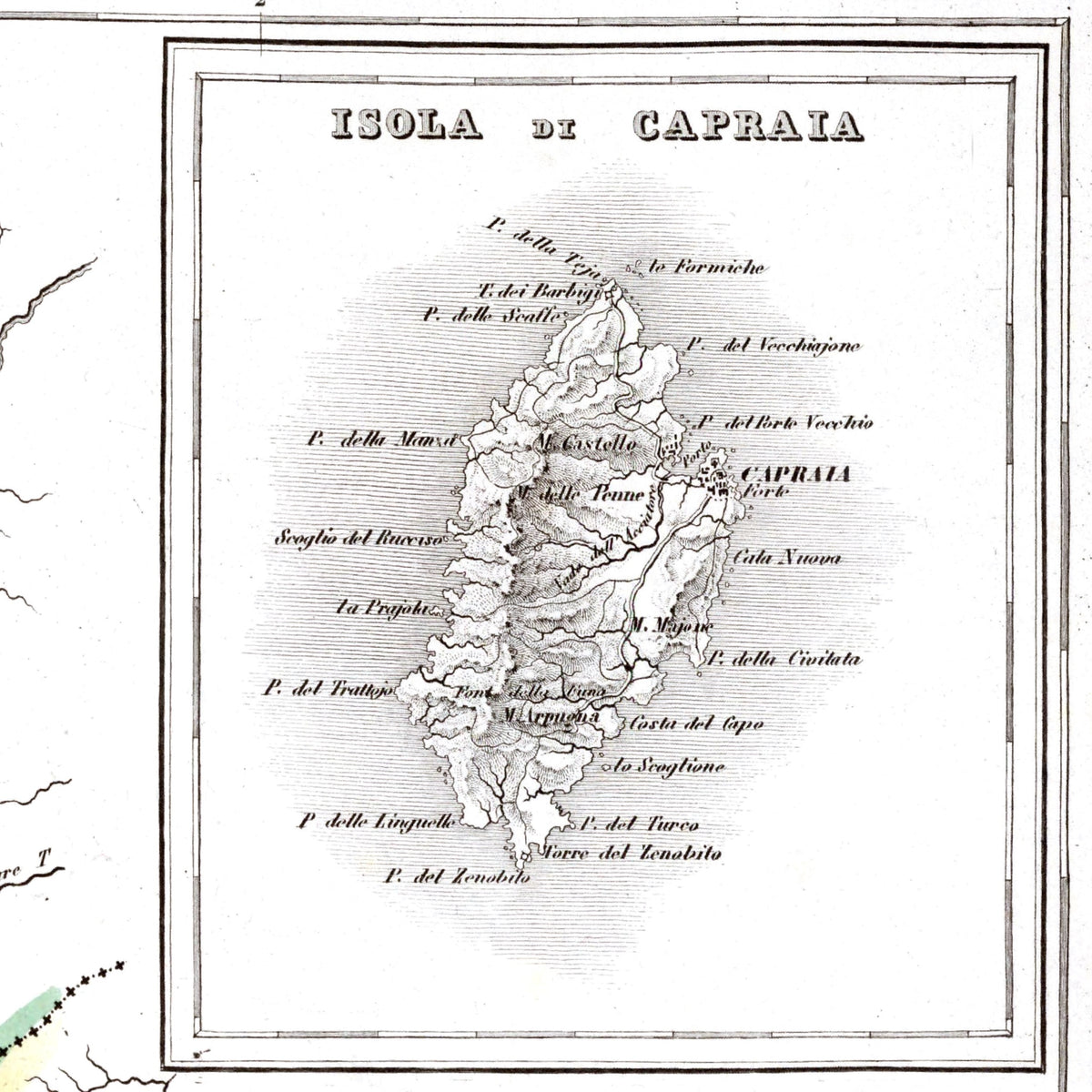 Genua | Italien | Landkarte von 1895