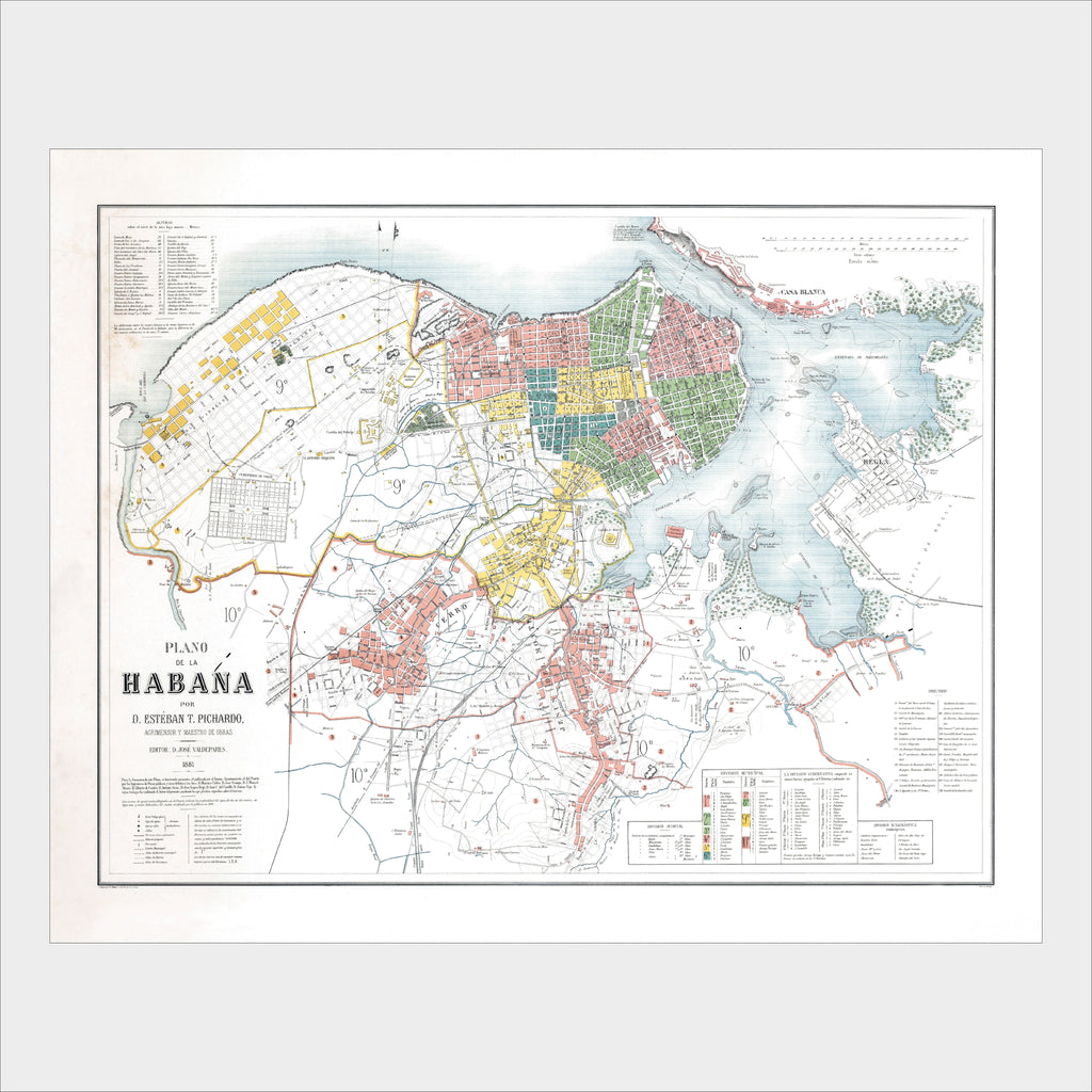 Havanna | Stadtplan | Vintage Map | 1881