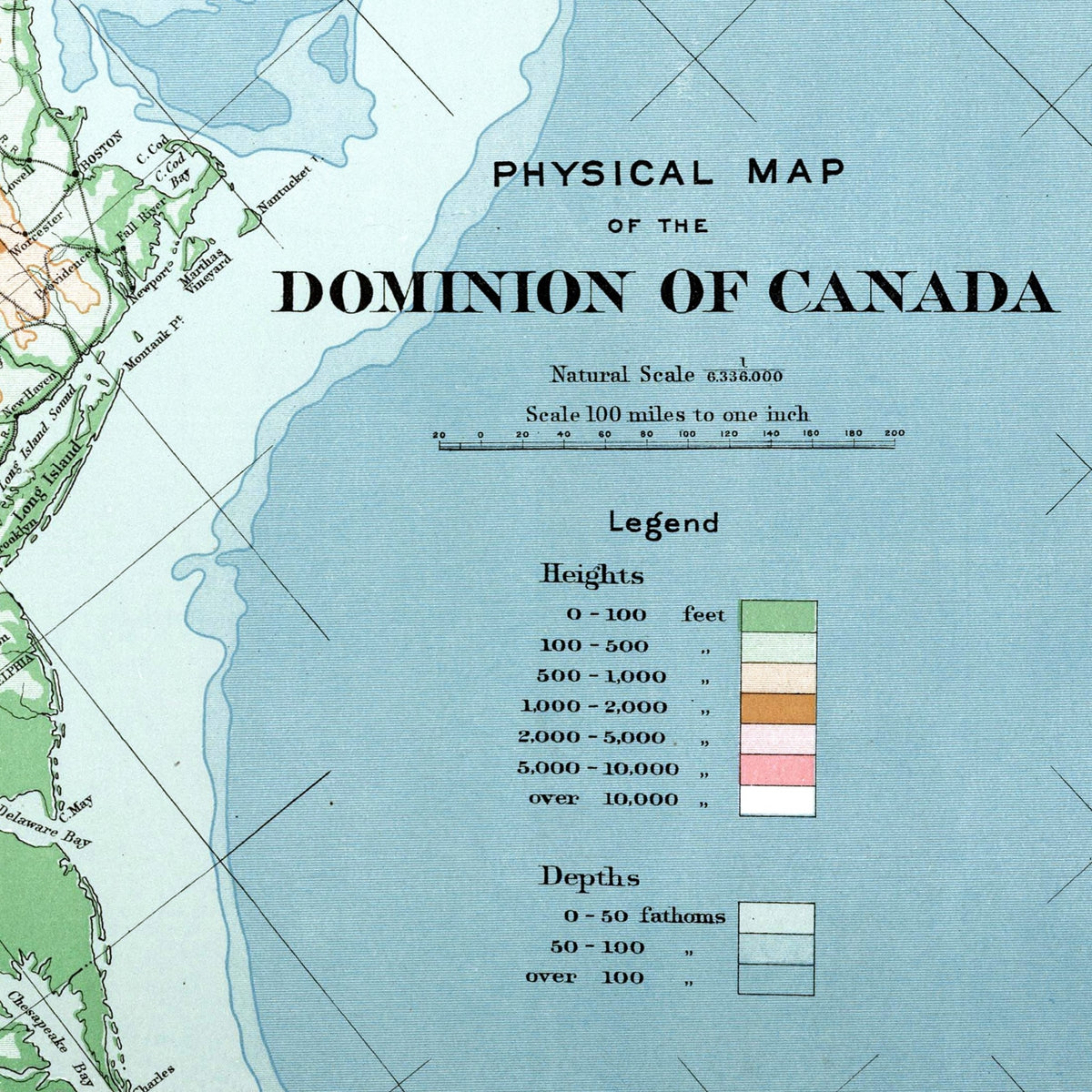 Kanada | Landkarte | 1915 / Vintage Map