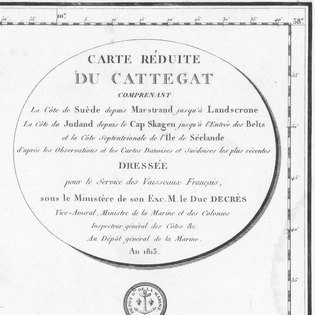 Kattegat | Seekarte | Karte von 1804