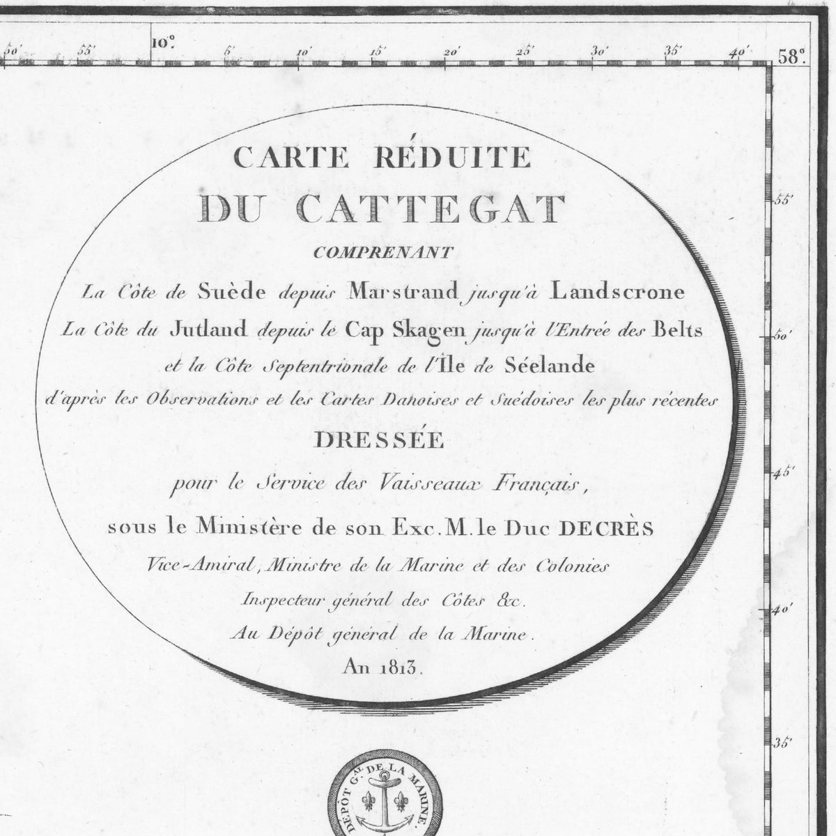 Kattegat | Seekarte | Karte von 1804