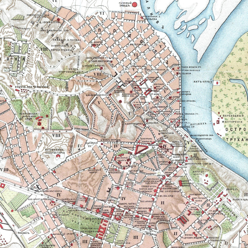 Kiew | Stadtplan | Vintage Map