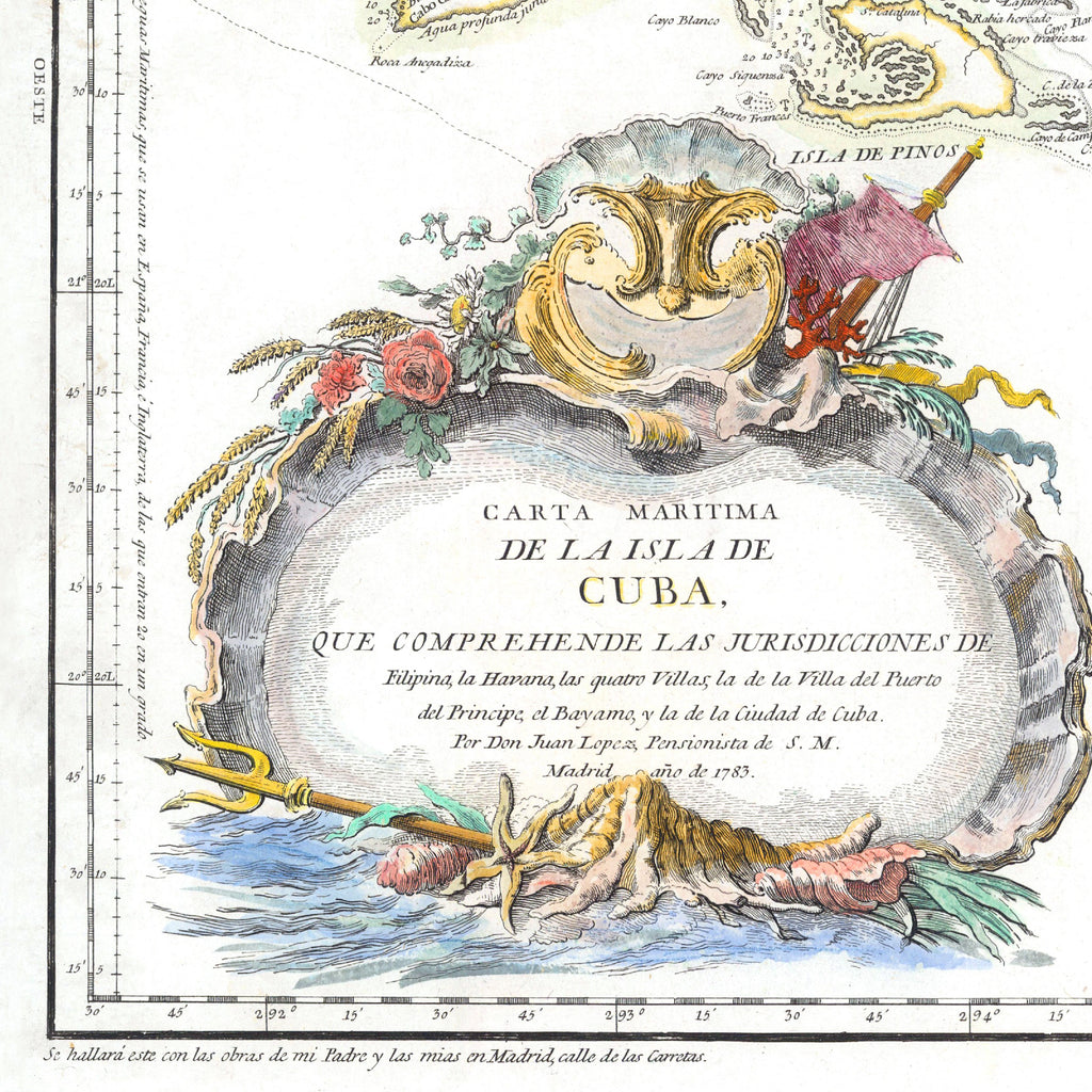 Kuba | Seekarte | 1783